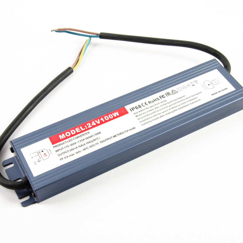 Блок живлення 100Вт 24V Vela для LED стрічок, захист від вологи та перенапруги